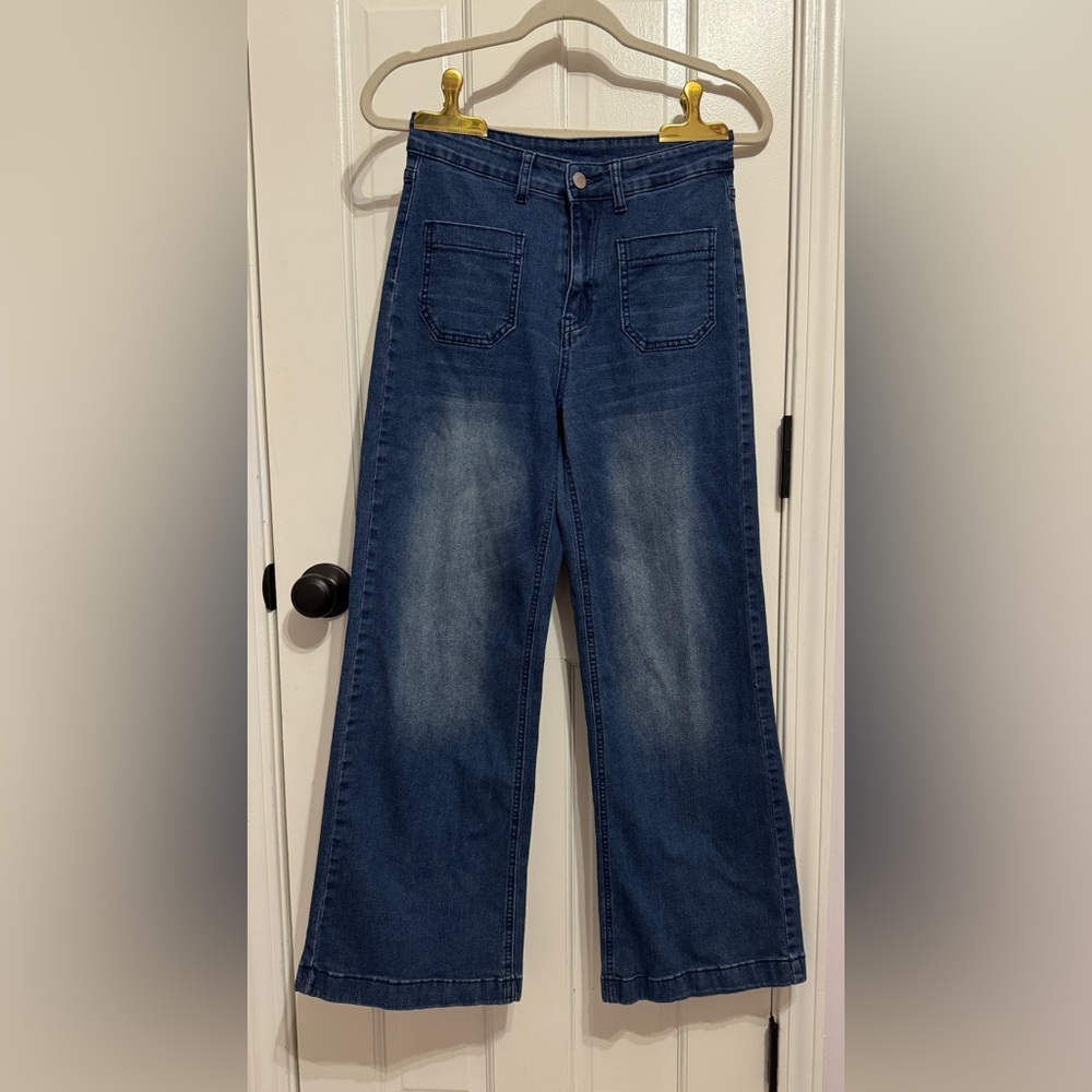 NWOT Classic Blue Wide-Leg Women's Jeans